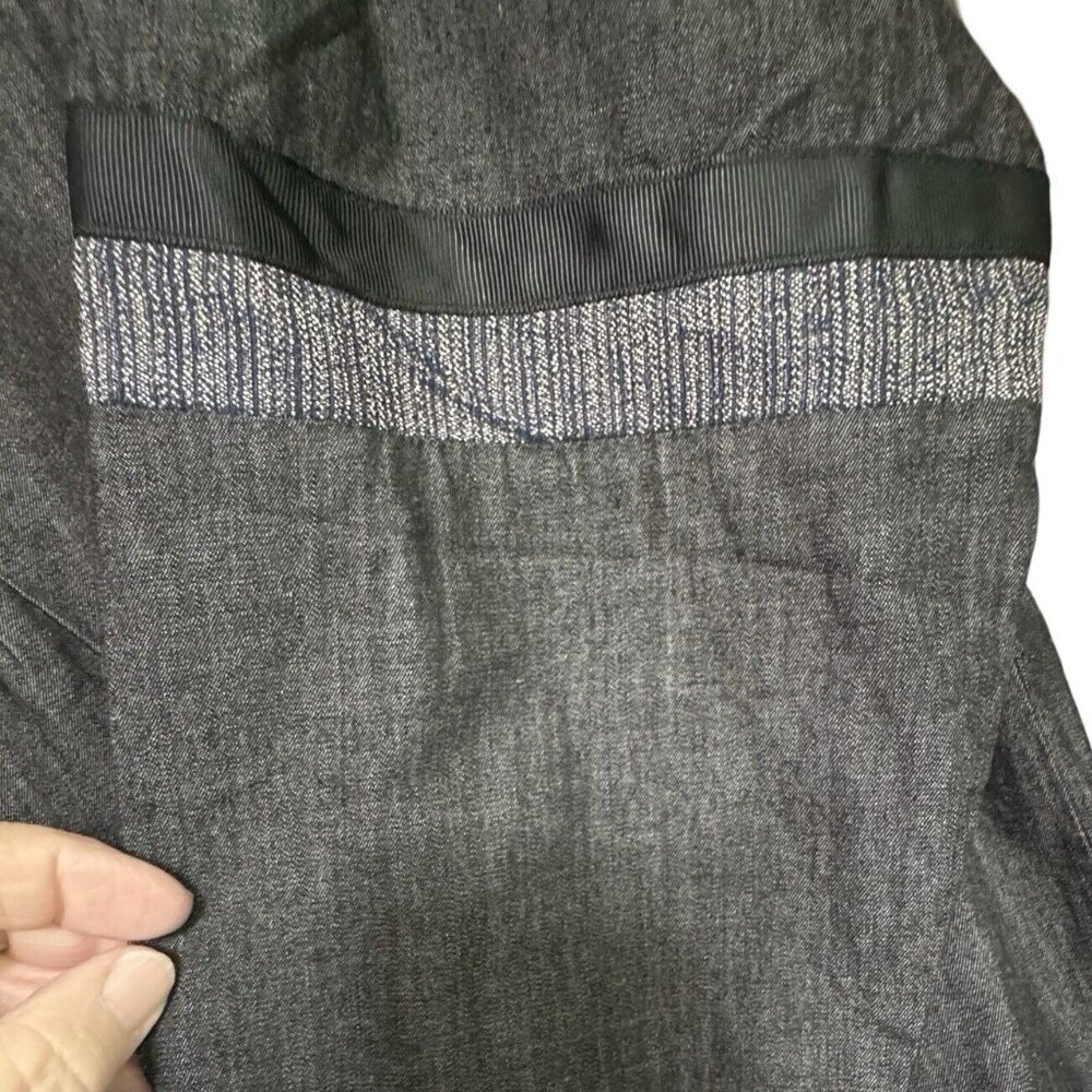 COOFANDY Men's Black Chambray Button Up Shirt Small Deco Arm Trim Casual NEW - Picture 6 of 16
